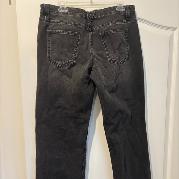 Free People We the Free Shelby Low-Rise Boyfriend Jeans Backseat Black Size 32 - Picture 4 of 4